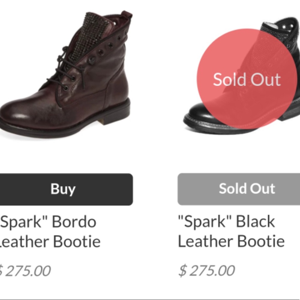 “Spark” leather bootie✨